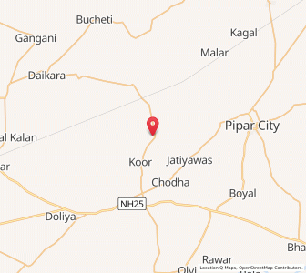 Map of Ramrawas Kalan, Rajasthan