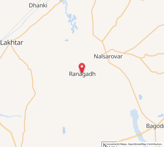 Map of Ranagadh, Gujarat