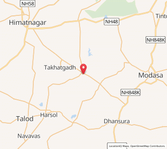 Map of Ranasan, Gujarat