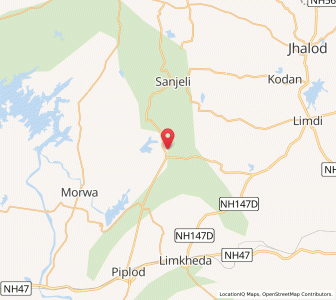 Map of Randhikpur, Gujarat