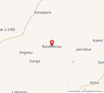 Map of Randisar, Rajasthan