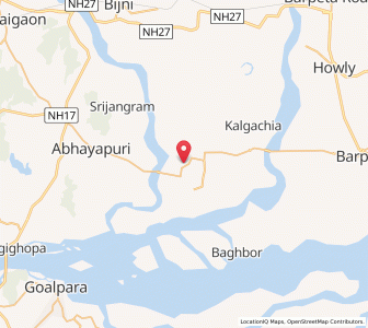 Map of Rangapani, Assam