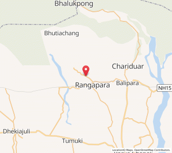 Map of Rangapara, Assam