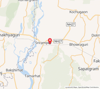 Map of Ranguapara, Assam
