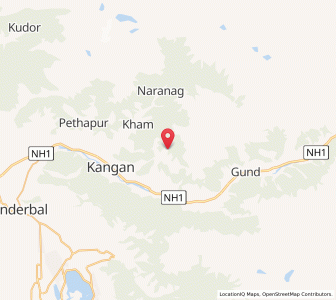 Map of Rangwar, Kashmir