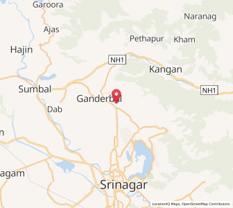 Map of Rangyil, Kashmir
