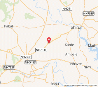 Map of Ranjangaon Ganpati, Maharashtra