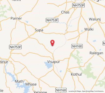 Map of Ranjangaon, Maharashtra