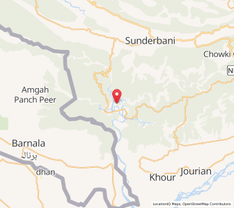 Map of Ranjhan, Kashmir