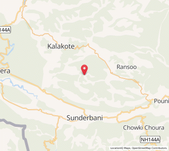 Map of Ranthal, Kashmir