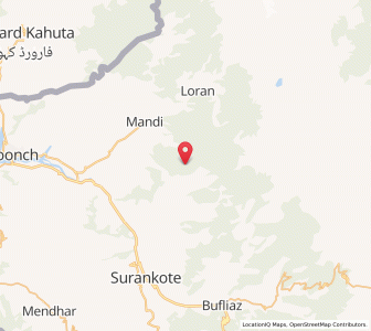 Map of Ranwala Andarwala, Kashmir