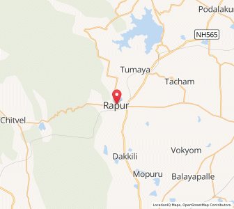 Map of Rapur, Andhra Pradesh