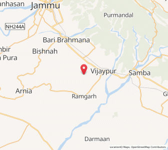 Map of Rara, Kashmir