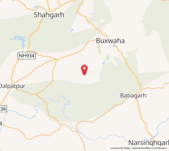 Map of Rarayau, Madhya Pradesh