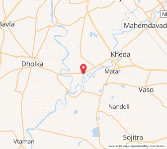 Map of Rardhu, Gujarat