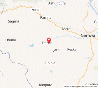 Map of Raro, Madhya Pradesh