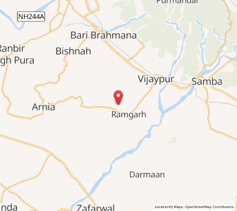 Map of Rarwan Kalan, Kashmir