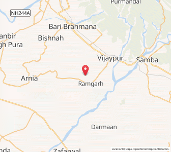 Map of Rarwan Khurd, Kashmir