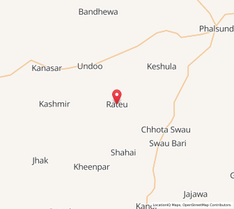 Map of Rateu, Rajasthan