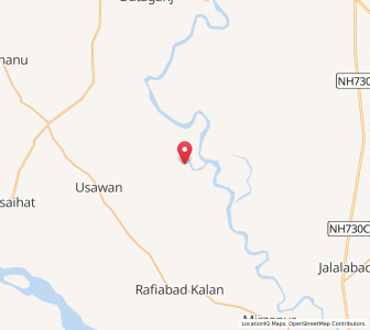Map of Ratheli, Uttar Pradesh