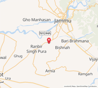 Map of Ratian, Kashmir