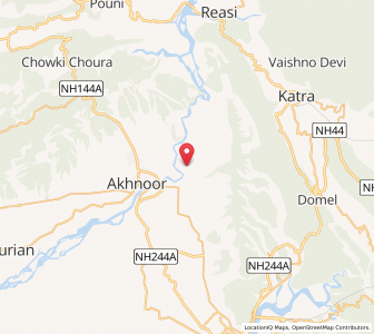 Map of Ratikhad, Kashmir