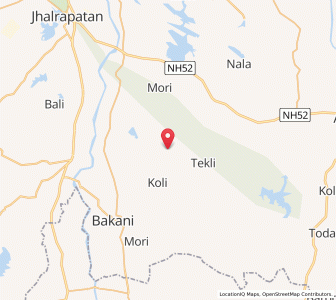 Map of Ratlai, Rajasthan
