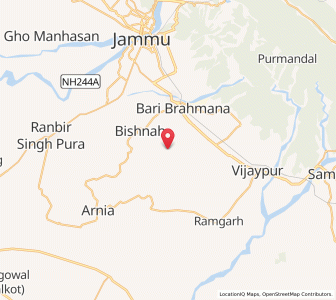 Map of Ratnal, Kashmir