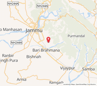 Map of Ratnu Chak, Kashmir