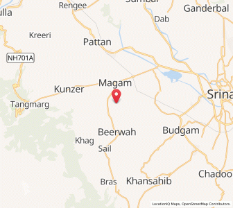 Map of Ratsun, Kashmir