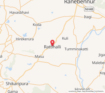 Map of Rattihalli, Karnataka