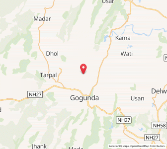 Map of Raulia, Rajasthan