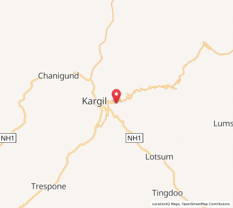 Map of Raung, Kashmir