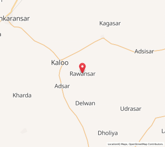 Map of Rawasar, Rajasthan
