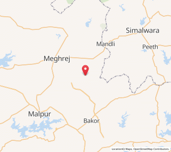 Map of Rayavada, Gujarat