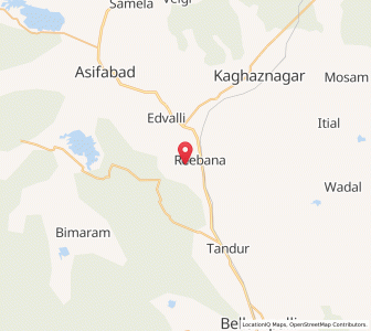 Map of Rebra, Andhra Pradesh
