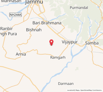 Map of Reka Logiyan, Kashmir