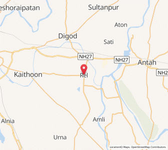 Map of Rel, Rajasthan