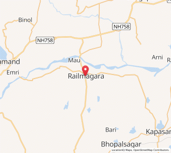 Map of Relmangra, Rajasthan