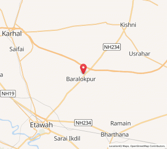 Map of Repura, Uttar Pradesh