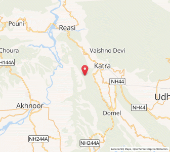 Map of Riala, Kashmir