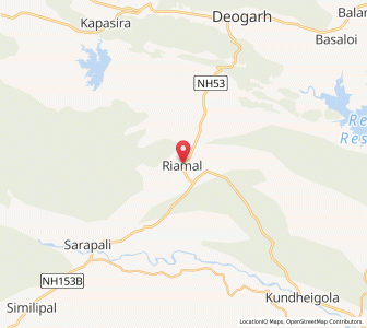 Map of Riamal, Odisha