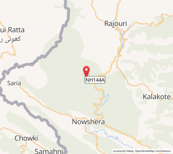 Map of Richhwa, Kashmir