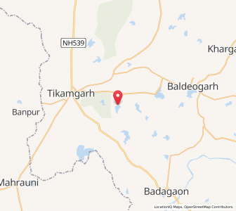 Map of Rigaura, Madhya Pradesh