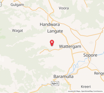 Map of Ringapat, Kashmir