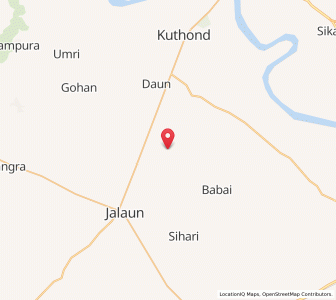 Map of Rinian, Uttar Pradesh