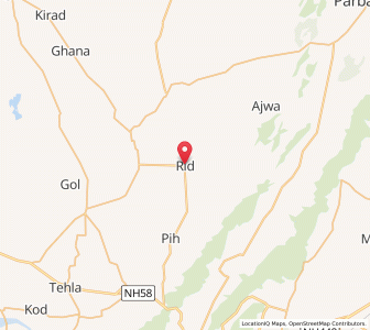 Map of Rir, Rajasthan