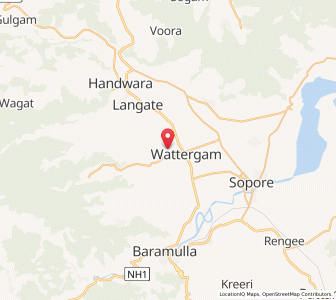 Map of Rishipur, Kashmir