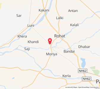 Map of Rohat, Rajasthan