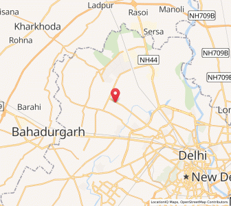 Map of Rohini, Rajasthan